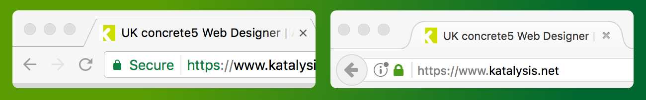 Google Chrome and Firefox secure address bars