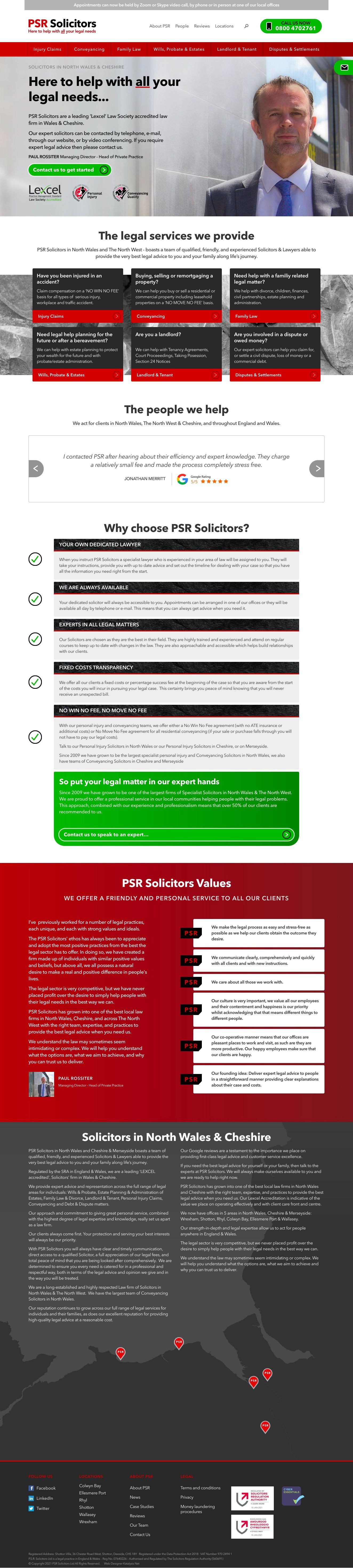 Solicitors & Law Firm website design