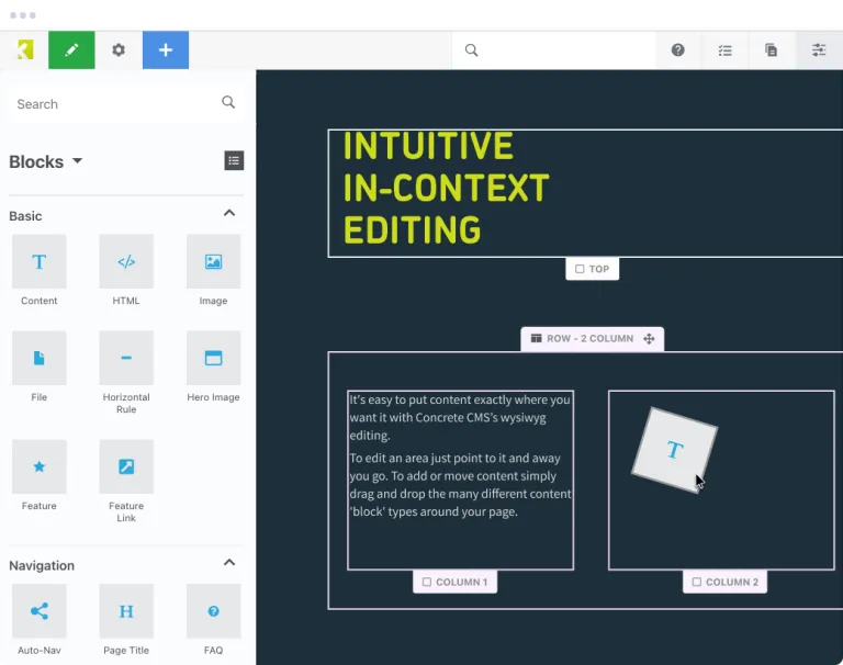 In context editing