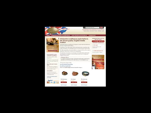 Handmade Belts web site goes live on Magento