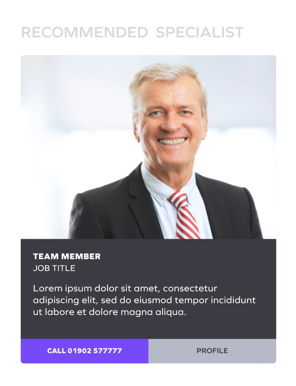 Recommended Specialist